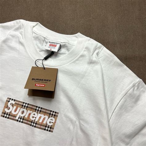 supreme burberry box logo replica|supreme box logo t shirt report.